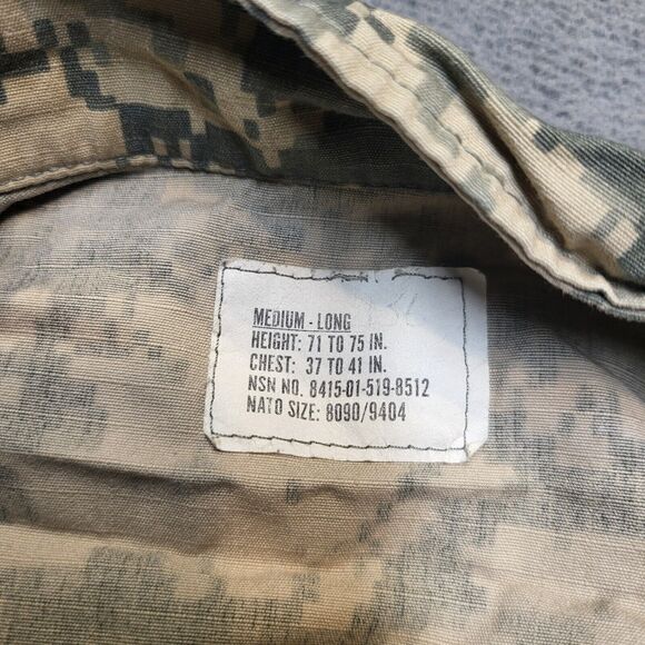 US Military BDU Coat Mens M Digital Camo Ripstop Fatigues Shirt Jacket Hunting - Picture 3 of 9